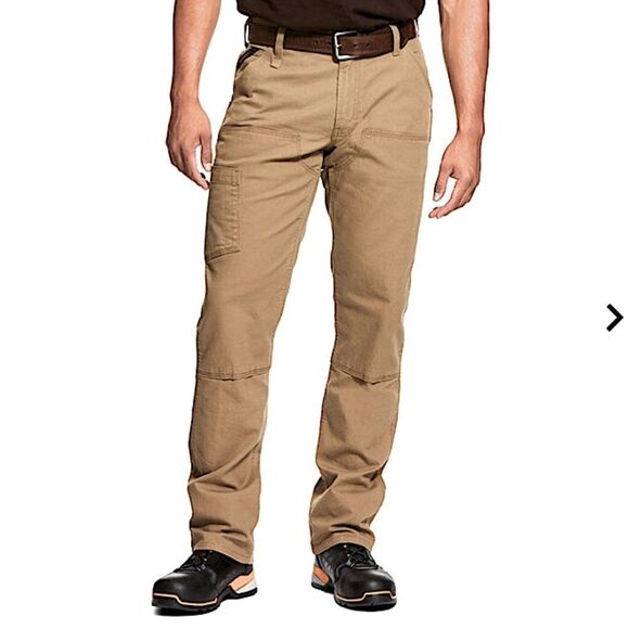 34x29 Ruff Hewn Flat Front Pant Khaki Pant - Picture 2 of 16